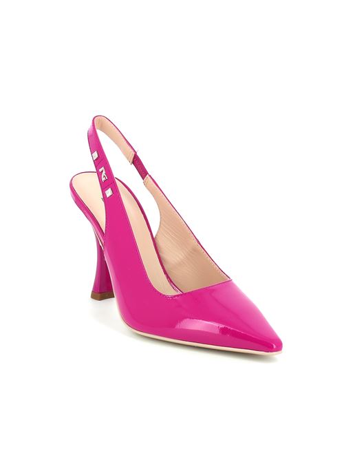decolleté con tacco da donna in vernice fucsia NERO GIARDINI | E409370DE609